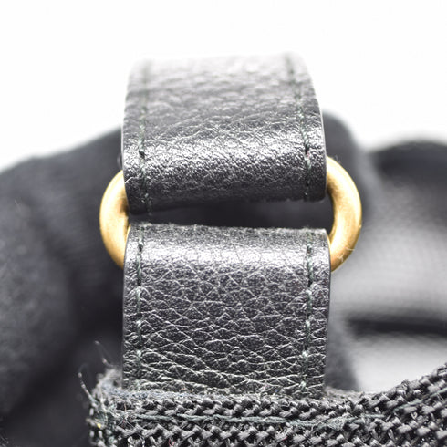 GUCCI グッチ ベースボールキャップ ロゴプリント シェリーライン レザー